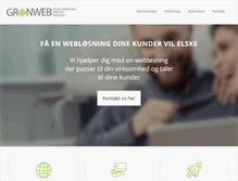 Tablet Screenshot of greenweb.dk