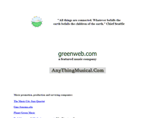 Tablet Screenshot of greenweb.com